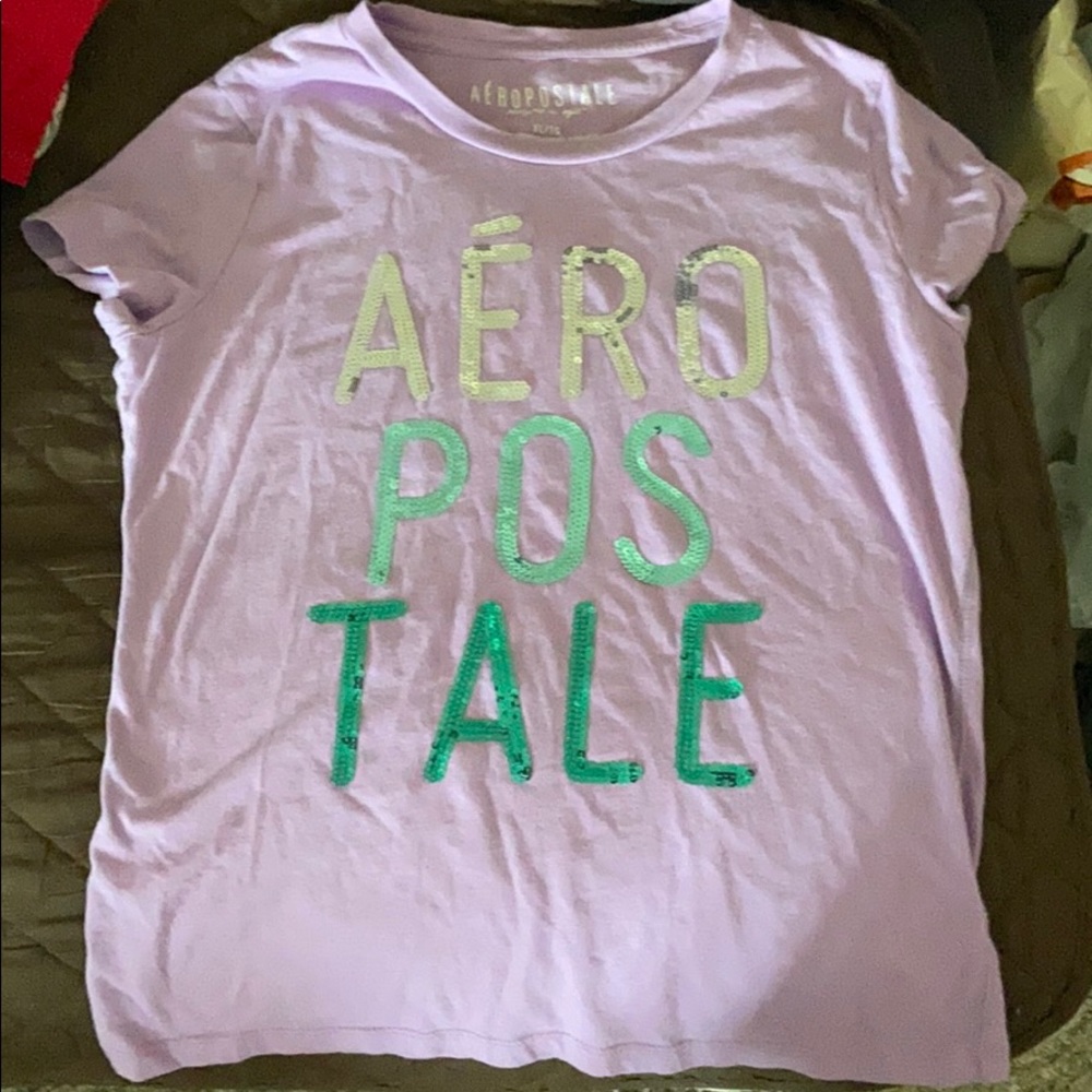 Purple Aeropostale shirt